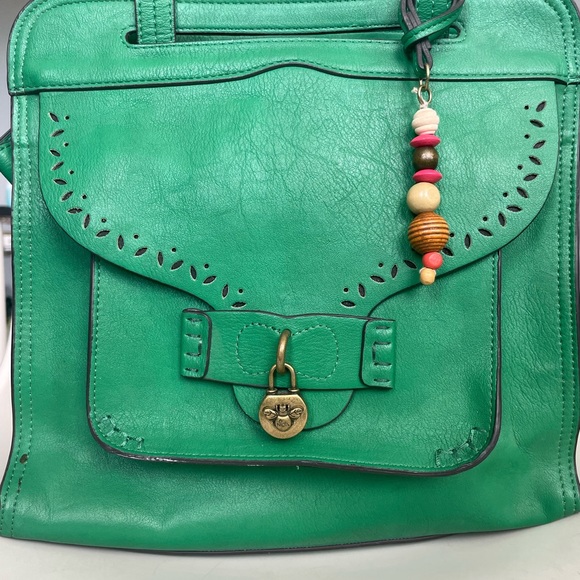Green Leather Nica Purse - Like New. - Picture 5 of 14